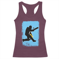 Saint Lucia Cricket Racerback Tank Top Retro Vintage Sport Saint Lucian Flag West Indies Cricket Fan