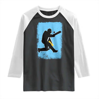 Saint Lucia Cricket Raglan Shirt Retro Vintage Sport Saint Lucian Flag West Indies Cricket Fan
