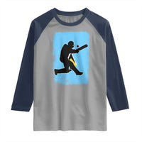 Saint Lucia Cricket Raglan Shirt Retro Vintage Sport Saint Lucian Flag West Indies Cricket Fan