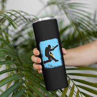 Saint Lucia Cricket Skinny Tumbler Retro Vintage Sport Saint Lucian Flag West Indies Cricket Fan