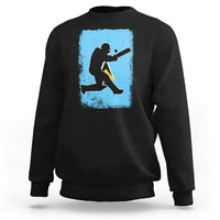Saint Lucia Cricket Sweatshirt Retro Vintage Sport Saint Lucian Flag West Indies Cricket Fan