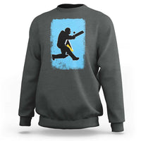Saint Lucia Cricket Sweatshirt Retro Vintage Sport Saint Lucian Flag West Indies Cricket Fan