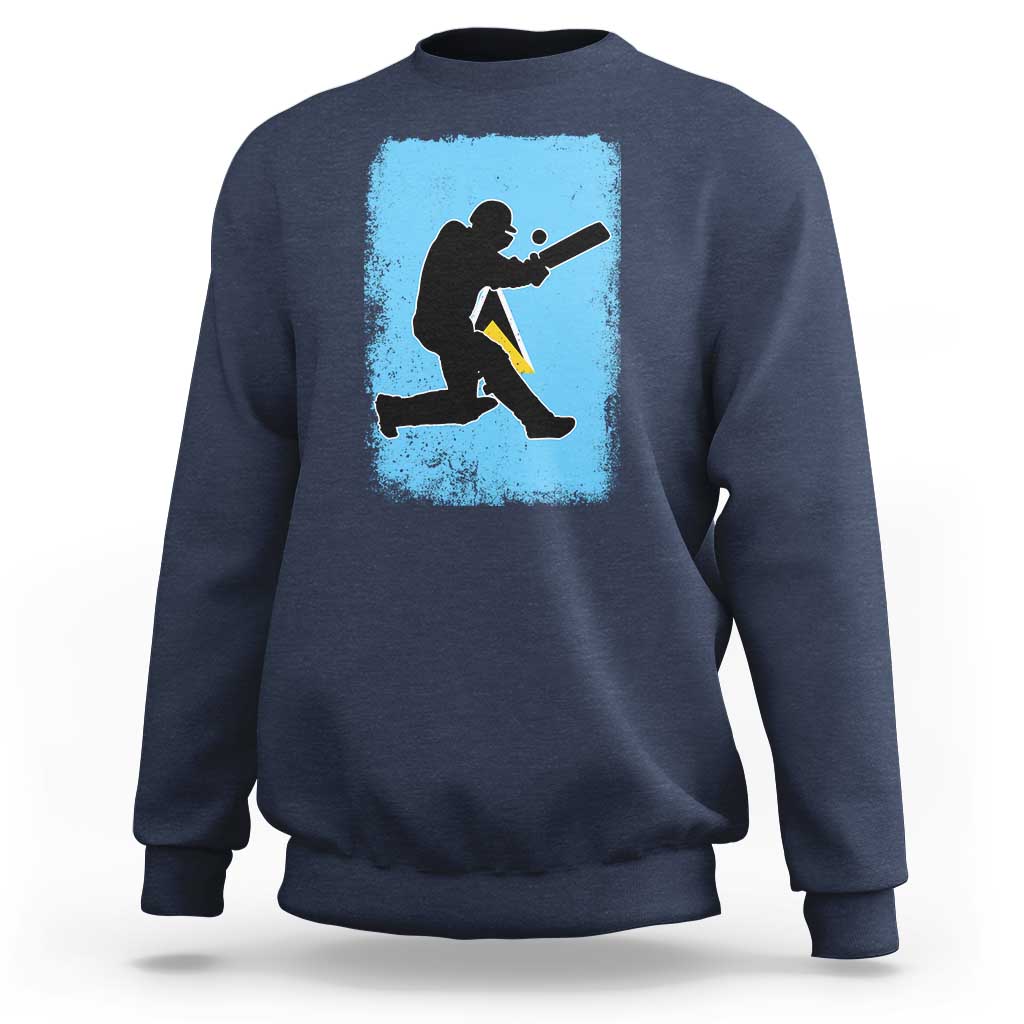 Saint Lucia Cricket Sweatshirt Retro Vintage Sport Saint Lucian Flag West Indies Cricket Fan