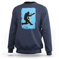 Saint Lucia Cricket Sweatshirt Retro Vintage Sport Saint Lucian Flag West Indies Cricket Fan