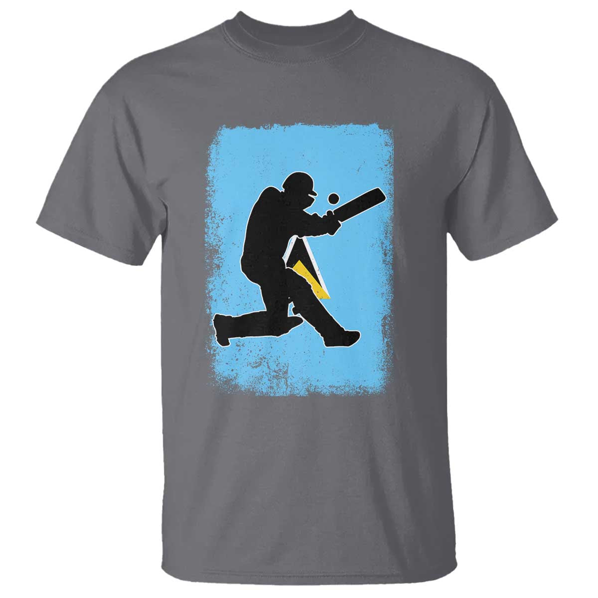 Saint Lucia Cricket T Shirt Retro Vintage Sport Saint Lucian Flag West Indies Cricket Fan
