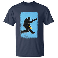 Saint Lucia Cricket T Shirt Retro Vintage Sport Saint Lucian Flag West Indies Cricket Fan