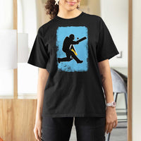 Saint Lucia Cricket T Shirt For Women Retro Vintage Sport Saint Lucian Flag West Indies Cricket Fan