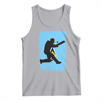 Saint Lucia Cricket Tank Top Retro Vintage Sport Saint Lucian Flag West Indies Cricket Fan