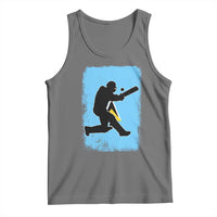 Saint Lucia Cricket Tank Top Retro Vintage Sport Saint Lucian Flag West Indies Cricket Fan