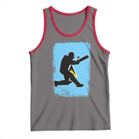 Saint Lucia Cricket Tank Top Retro Vintage Sport Saint Lucian Flag West Indies Cricket Fan