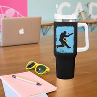 Saint Lucia Cricket Tumbler With Handle Retro Vintage Sport Saint Lucian Flag West Indies Cricket Fan