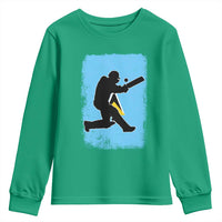 Saint Lucia Cricket Youth Sweatshirt Retro Vintage Sport Saint Lucian Flag West Indies Cricket Fan