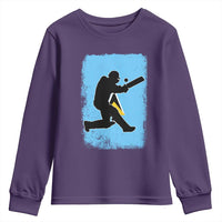 Saint Lucia Cricket Youth Sweatshirt Retro Vintage Sport Saint Lucian Flag West Indies Cricket Fan