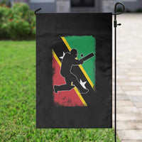 Saint Kitts and Nevis Cricket Garden Flag Retro Vintage Sport Kittitian Flag West Indies Cricket Fan
