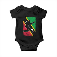 Saint Kitts and Nevis Cricket Baby Onesie Retro Vintage Sport Kittitian Flag West Indies Cricket Fan