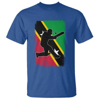 Saint Kitts and Nevis Cricket T Shirt Retro Vintage Sport Kittitian Flag West Indies Cricket Fan