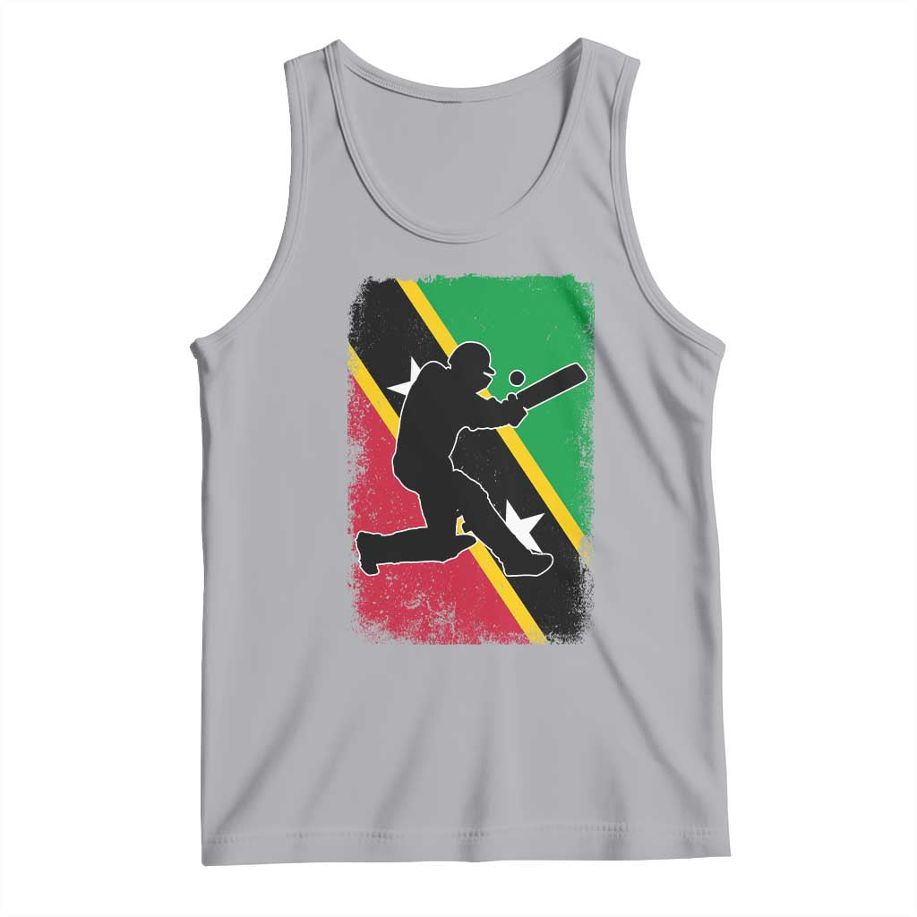 Saint Kitts and Nevis Cricket Tank Top Retro Vintage Sport Kittitian Flag West Indies Cricket Fan