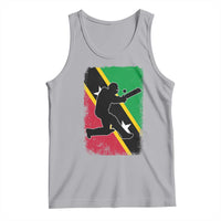 Saint Kitts and Nevis Cricket Tank Top Retro Vintage Sport Kittitian Flag West Indies Cricket Fan