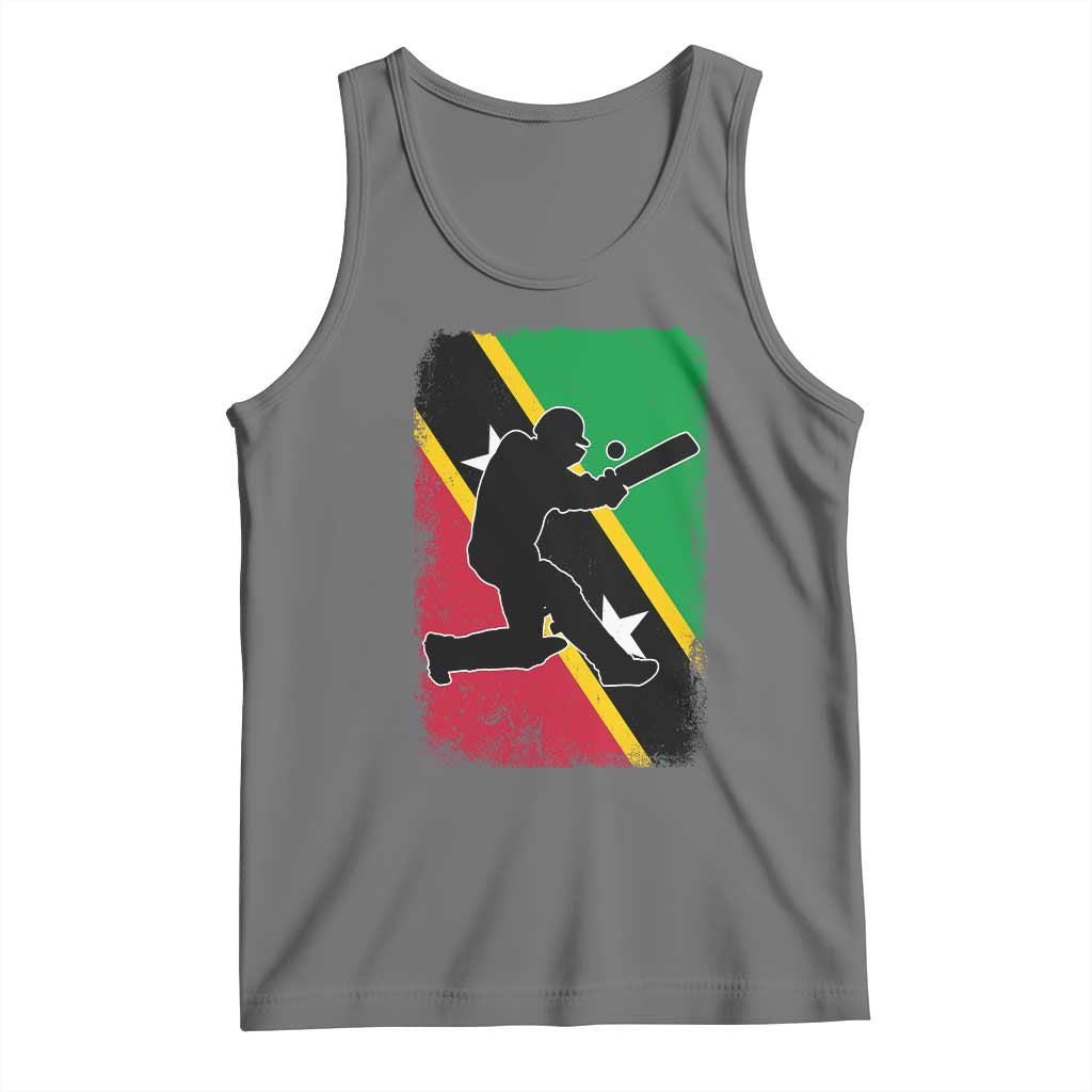 Saint Kitts and Nevis Cricket Tank Top Retro Vintage Sport Kittitian Flag West Indies Cricket Fan