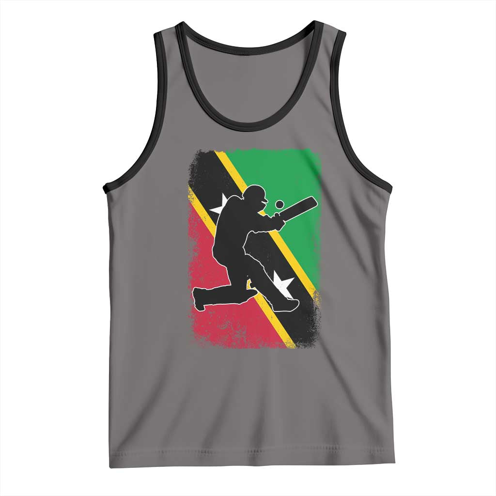 Saint Kitts and Nevis Cricket Tank Top Retro Vintage Sport Kittitian Flag West Indies Cricket Fan