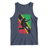 Saint Kitts and Nevis Cricket Tank Top Retro Vintage Sport Kittitian Flag West Indies Cricket Fan