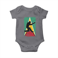 Guyana Cricket Baby Onesie Retro Vintage Sport Guyanese Flag West Indies Cricket Fan