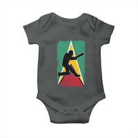 Guyana Cricket Baby Onesie Retro Vintage Sport Guyanese Flag West Indies Cricket Fan