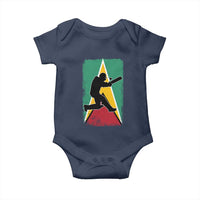 Guyana Cricket Baby Onesie Retro Vintage Sport Guyanese Flag West Indies Cricket Fan
