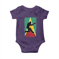Guyana Cricket Baby Onesie Retro Vintage Sport Guyanese Flag West Indies Cricket Fan