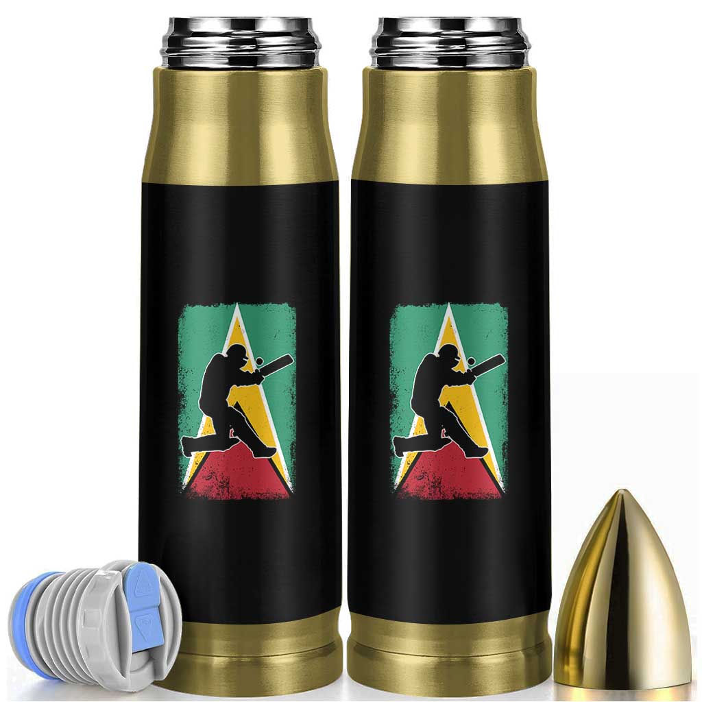 Guyana Cricket Bullet Tumbler Retro Vintage Sport Guyanese Flag West Indies Cricket Fan