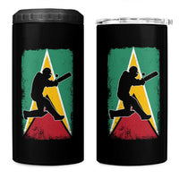 Guyana Cricket 4 in 1 Can Cooler Tumbler Retro Vintage Sport Guyanese Flag West Indies Cricket Fan