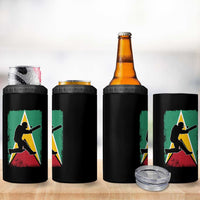 Guyana Cricket 4 in 1 Can Cooler Tumbler Retro Vintage Sport Guyanese Flag West Indies Cricket Fan