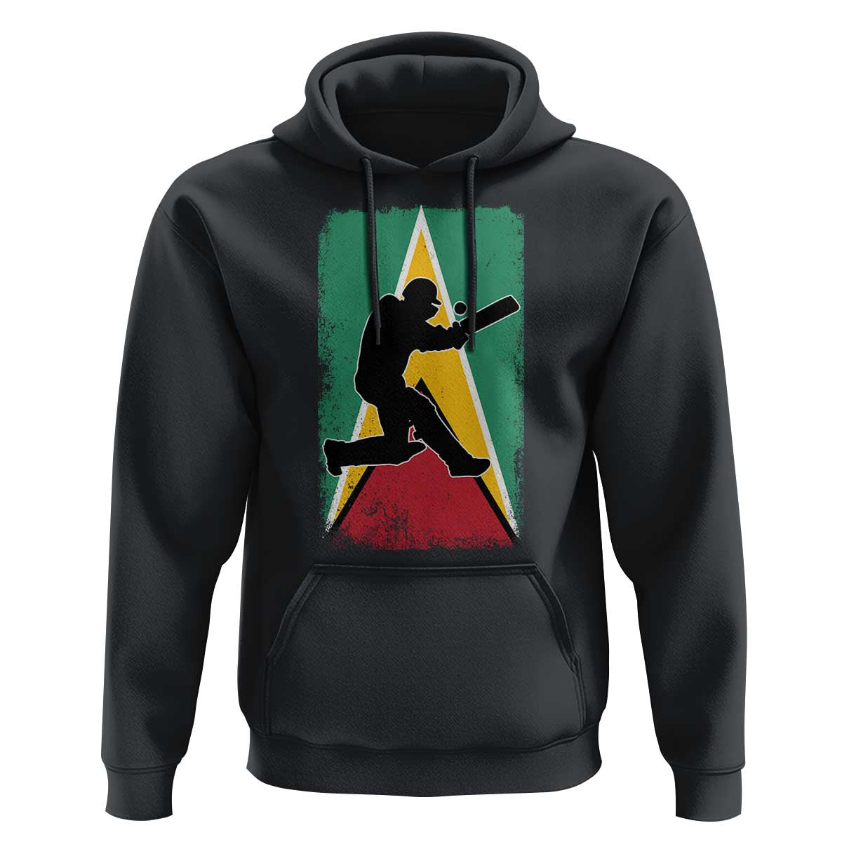 Guyana Cricket Hoodie Retro Vintage Sport Guyanese Flag West Indies Cricket Fan