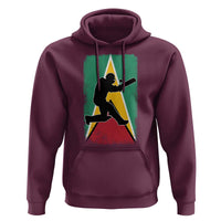 Guyana Cricket Hoodie Retro Vintage Sport Guyanese Flag West Indies Cricket Fan