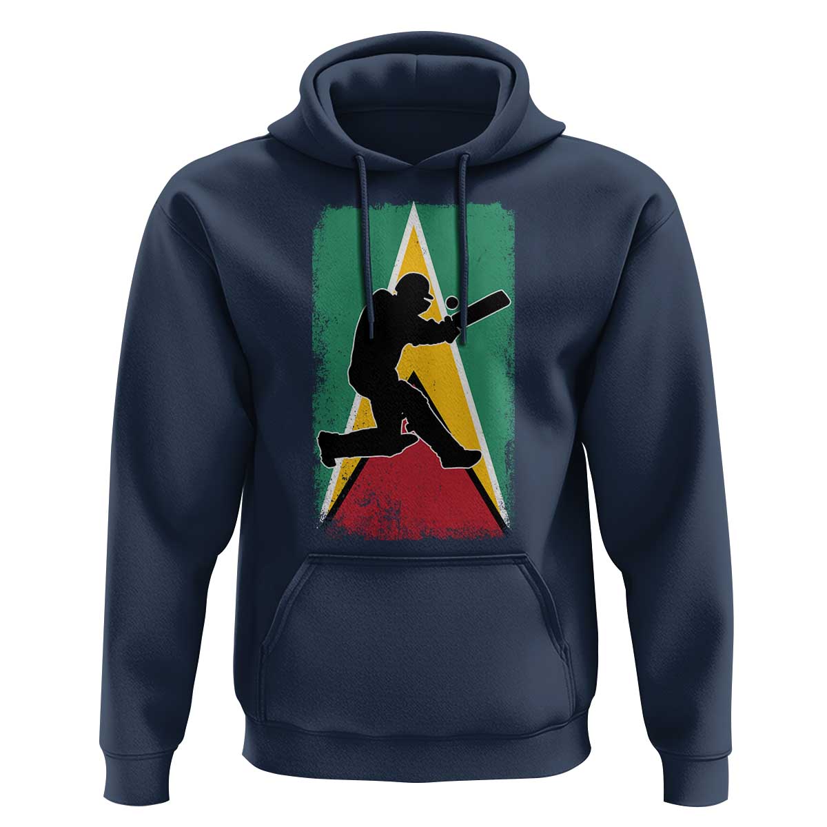 Guyana Cricket Hoodie Retro Vintage Sport Guyanese Flag West Indies Cricket Fan