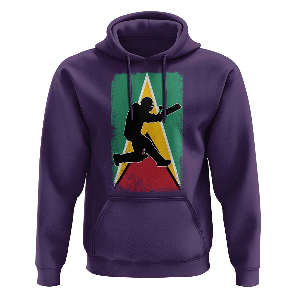 Guyana Cricket Hoodie Retro Vintage Sport Guyanese Flag West Indies Cricket Fan