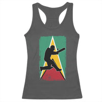 Guyana Cricket Racerback Tank Top Retro Vintage Sport Guyanese Flag West Indies Cricket Fan