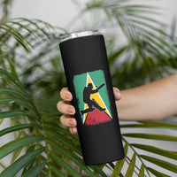 Guyana Cricket Skinny Tumbler Retro Vintage Sport Guyanese Flag West Indies Cricket Fan