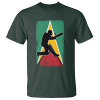 Guyana Cricket T Shirt Retro Vintage Sport Guyanese Flag West Indies Cricket Fan