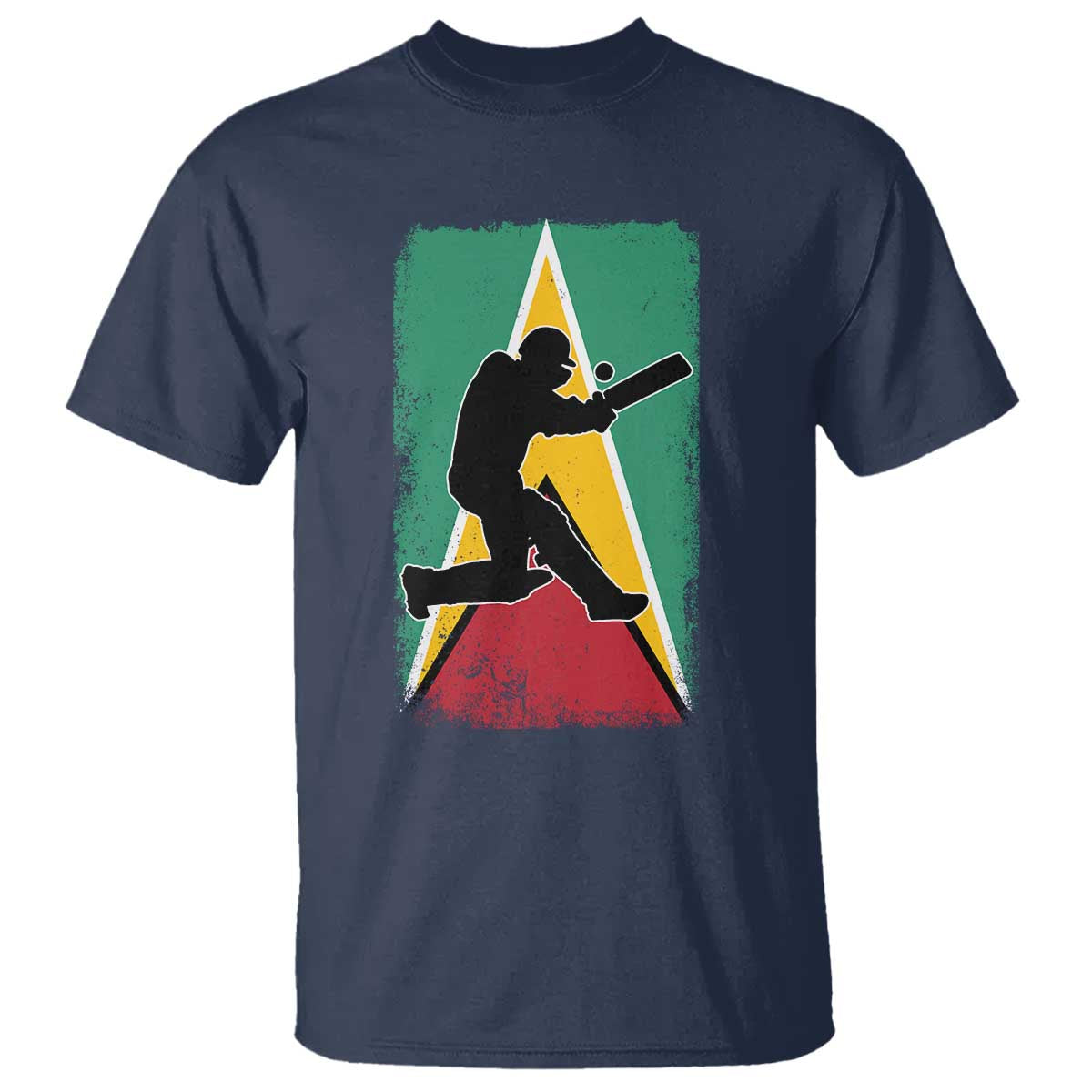 Guyana Cricket T Shirt Retro Vintage Sport Guyanese Flag West Indies Cricket Fan