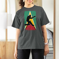 Guyana Cricket T Shirt For Women Retro Vintage Sport Guyanese Flag West Indies Cricket Fan