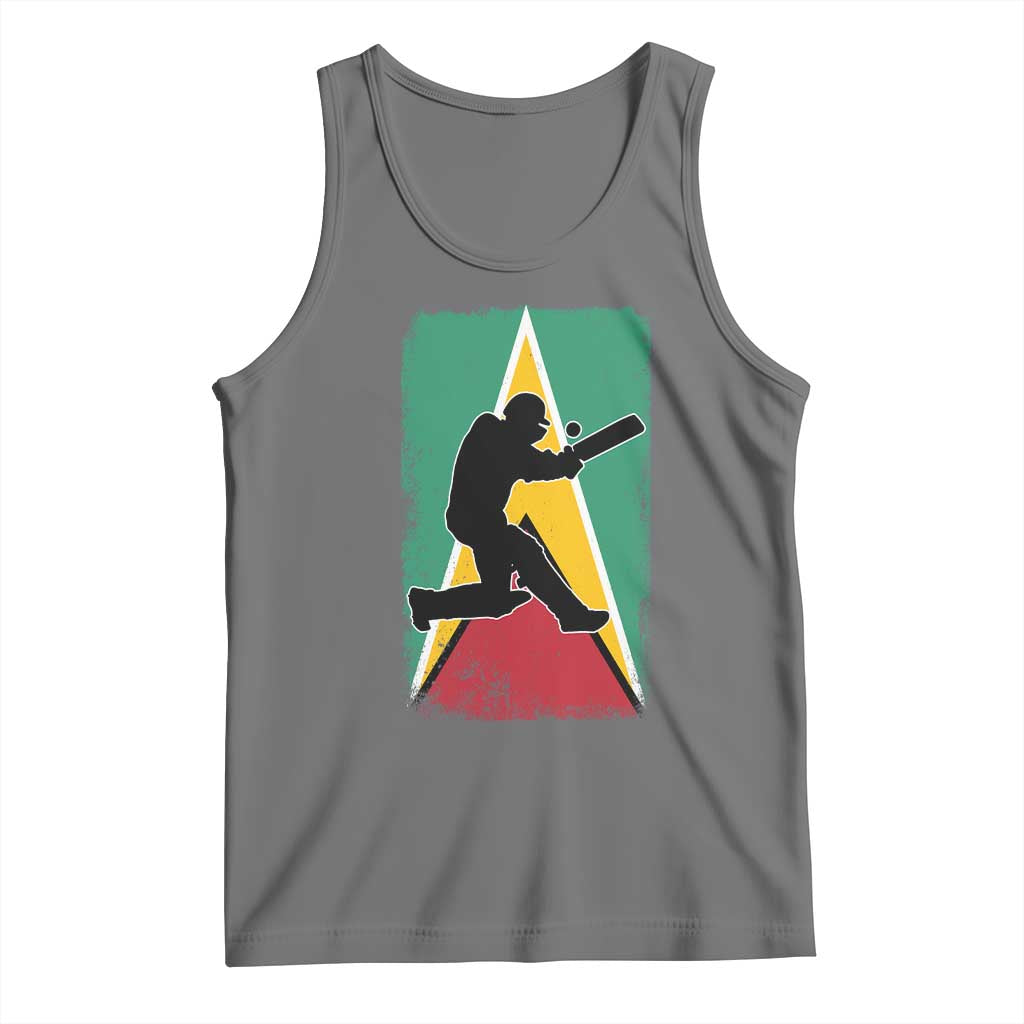 Guyana Cricket Tank Top Retro Vintage Sport Guyanese Flag West Indies Cricket Fan