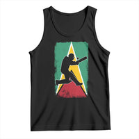 Guyana Cricket Tank Top Retro Vintage Sport Guyanese Flag West Indies Cricket Fan