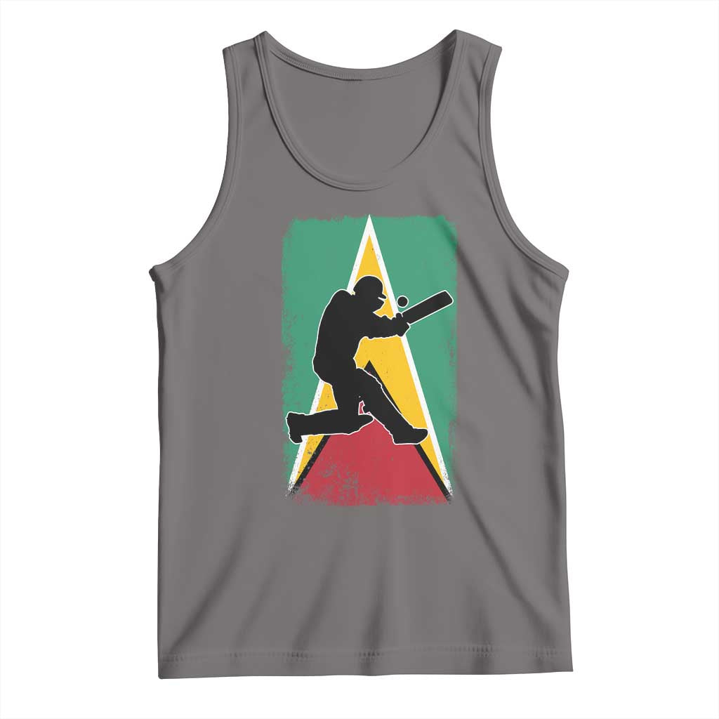Guyana Cricket Tank Top Retro Vintage Sport Guyanese Flag West Indies Cricket Fan