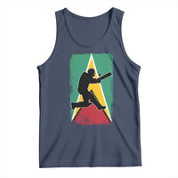 Guyana Cricket Tank Top Retro Vintage Sport Guyanese Flag West Indies Cricket Fan