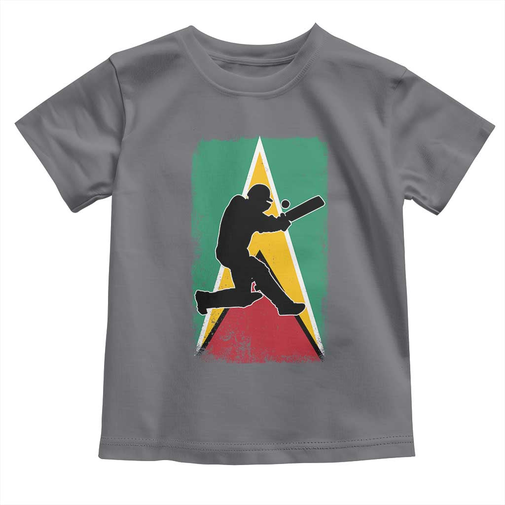 Guyana Cricket Toddler T Shirt Retro Vintage Sport Guyanese Flag West Indies Cricket Fan