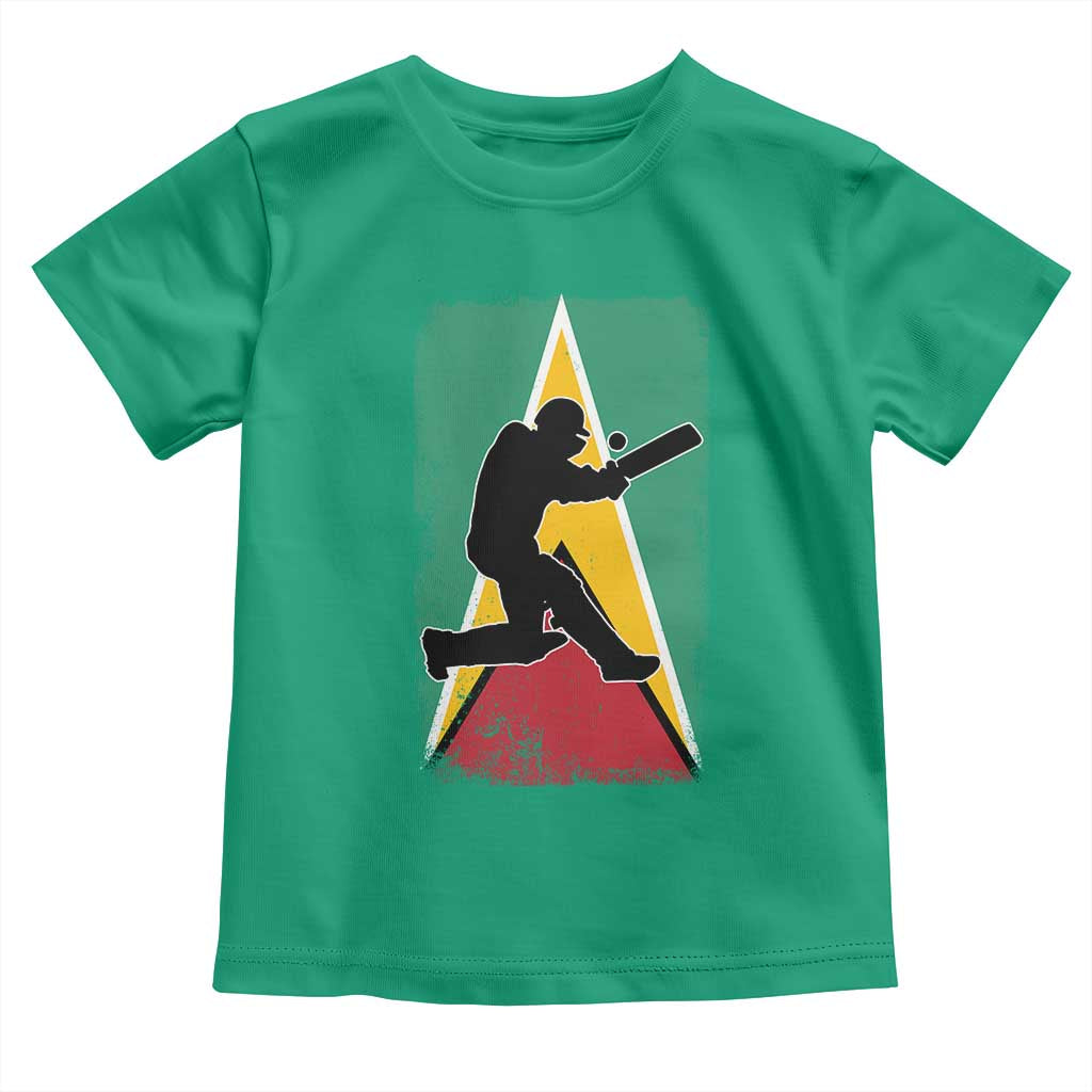 Guyana Cricket Toddler T Shirt Retro Vintage Sport Guyanese Flag West Indies Cricket Fan