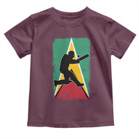 Guyana Cricket Toddler T Shirt Retro Vintage Sport Guyanese Flag West Indies Cricket Fan