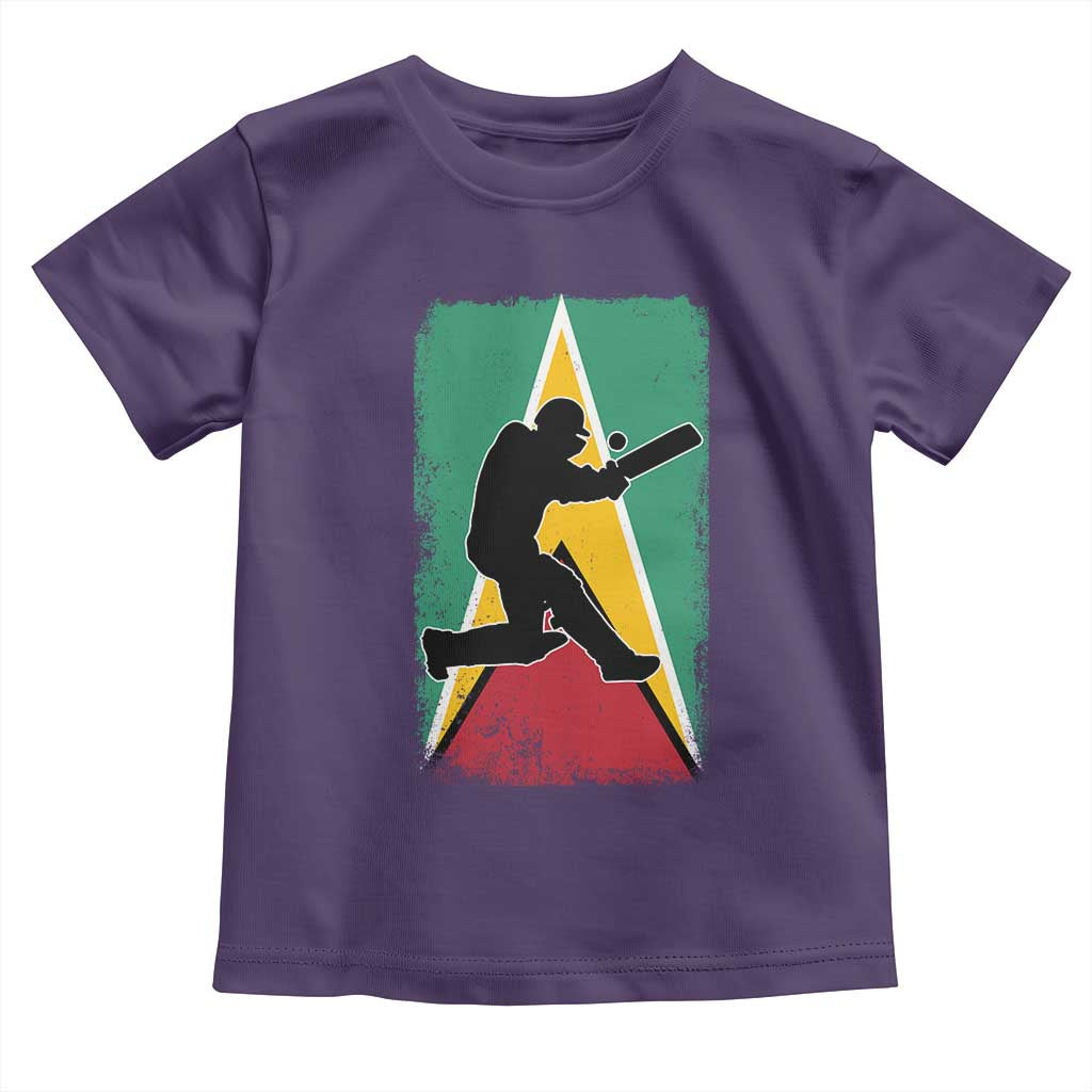 Guyana Cricket Toddler T Shirt Retro Vintage Sport Guyanese Flag West Indies Cricket Fan