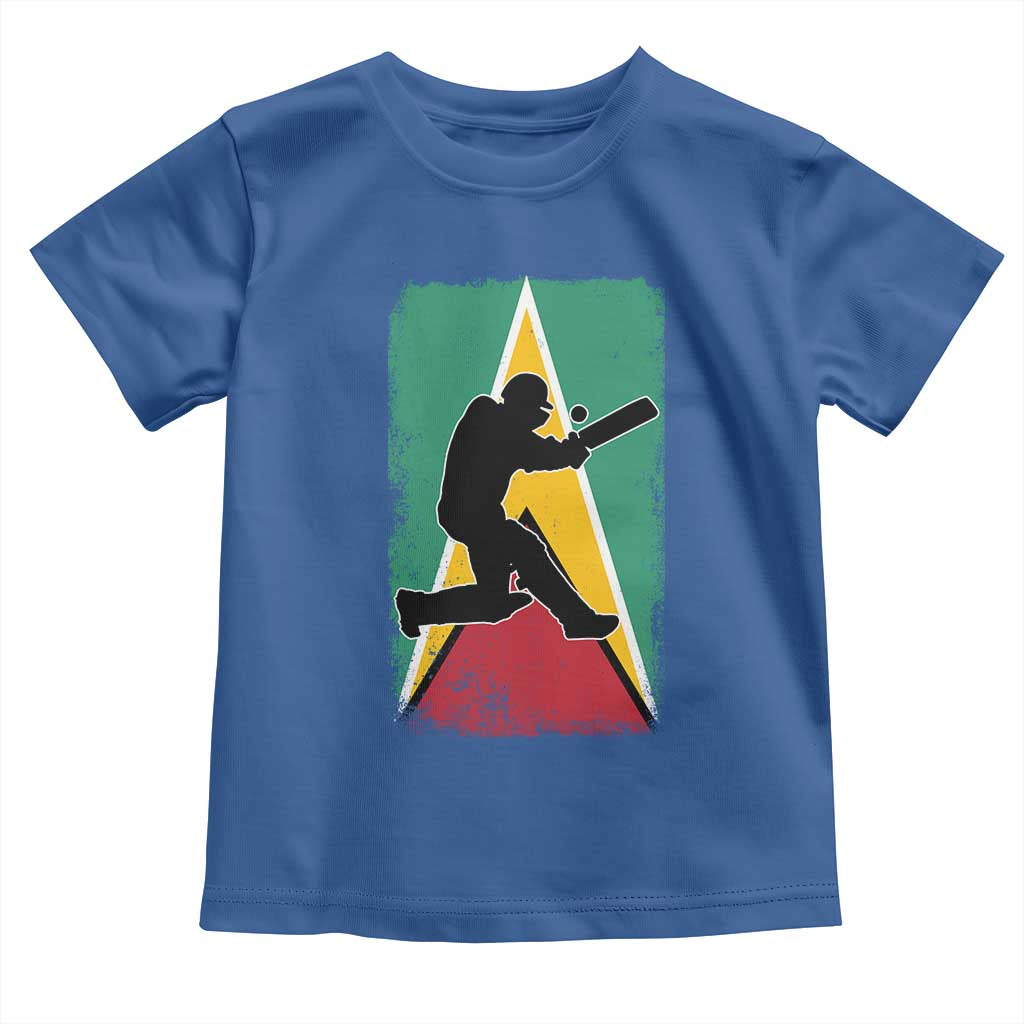 Guyana Cricket Toddler T Shirt Retro Vintage Sport Guyanese Flag West Indies Cricket Fan
